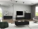 Meble Lindner Komoda RTV, szafka stojąca, glamour, GRAVO, 150x37x53 cm, czarny, mat | TYLETEGOTU 10