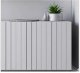 Meble Lindner Komoda RTV, szafka stojąca, glamour, GRAVO, 168x37x72 cm, biały, mat | TYLETEGOTU 9