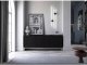 Meble Lindner Komoda RTV, szafka stojąca, glamour, GRAVO, 168x37x72 cm, czarny, mat | Tyletegotu 3
