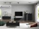 Meble Lindner Komoda RTV, szafka stojąca, glamour, GRAVO, 168x37x72 cm, czarny, mat | Tyletegotu 6