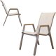 Kontrasto Zestaw mebli ogrodowych MALAGA WOOD 2 os taupe stolik 2 krzesła metal 4
