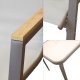 Kontrasto Zestaw mebli ogrodowych MALAGA WOOD 2 os taupe stolik 2 krzesła metal 6
