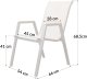 Kontrasto Zestaw mebli ogrodowych MALAGA WOOD 2 os taupe stolik 2 krzesła metal 8