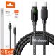 Mcdodo Kabel USB-C USB-C szybkie ładowanie USB typ C PD 100W 1M LED czarny 1