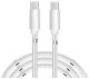Kabel USB CP USB-C do USB-C PD 60W 3A Super Szybkie Ładowanie 1m do iPhone 15 z wbudowanym magnetycznym organizerem kabla Biały (CP-IPH15-60W) 1