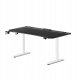 Diablo Chairs Biurko gamingowe elektryczne czarno-białe Diablo X-Forge 1600 (5907367511949) 1