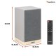 Głośniki komputerowe Audizio Zestaw aktywnych głośników multimedialnych KS12 80 W BT szare one size 17