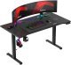 Biurko Huzaro Hero 8.7 RGB Czarne 140 cm x 70 cm 2