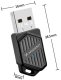 Karta sieciowa Wozinsky Adapter WAX-900 dwupasmowy USB Wi-Fi 6 z Bluetooth 5.4 - czarny (5907769387395) 2