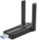 Karta sieciowa Wozinsky Adapter WAX-1800 dwupasmowy bezprzewodowy USB 3.0 WIFI 6 - czarny (5907769387388) 1