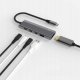 HUB USB Fixed 5-portowy aluminiowy USB-C HUB Core, dla laptopów i tabletów , 100W, PD 3.0, space gray (FIXHU-CR-GR) 3