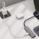 HUB USB Fixed 5-portowy aluminiowy USB-C HUB Core, dla laptopów i tabletów , 100W, PD 3.0, space gray (FIXHU-CR-GR) 4