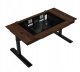 Biurko Lian Li DK07 Wood Brązowo-Czarne 148 cm x 87.7 cm 2