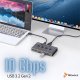 Przełącznik Reagle Switch USB 3.2 10Gbps KVM 4x4 pilot 4 porty USB Hub adapter 5