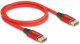 Kabel Delock DisplayPort Kabel 16K 60 Hz 1m rot Metall 1