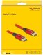 Kabel Delock DisplayPort Kabel 16K 60 Hz 1m rot Metall 2
