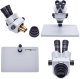 Mikroskop Techrebal Stereoskopowy OptiZoom 6558 DG6558T-B3 biały + 4 strefy KAISI 9