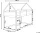 Beliani Łóżko na antresoli Domek Drewno sosnowe DIENNE 90 x 200 cm Biały (599785 Bel) 2