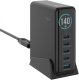 Ładowarka Fixed GaN 140 1x USB-A 4x USB-C 5 A (FIXCG140D-4C1A-BK) 1