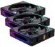Wentylator Lovingcool Zestaw wentylatorów 1600 RPM ARGB (LC-DPRO-120-CD-BLACK) 3