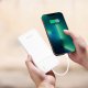 Wozinsky Powerbank W11-W 10000mAh 10W z wbudowanymi kablami i latarką - biały (5907769388088) 3