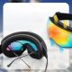 RockBros Gogle narciarskie SP284 - matowa biała ramka, szara soczewka PC z różowym lustrem Cherry Blossom, dziecięce (5907769389566) 5