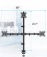 Triadyn Uchwyt biurkowy na 3 monitory 14" - 32" TriClamp (TRD-BLK-3C) 2