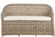 Beliani Sofa ogrodowa dla 2 osób SUSUA Rattan Naturalny 4