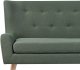 Beliani Sofa kuchenna tapicerowana 2-osobowa zielona SKIBBY 5