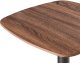 Beliani Stół barowy MORELLA czarny/ ciemny brąz 60 cm 6