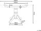 Beliani Stół do jadalni rozkładany AKRON czarny 106/150 cm 106 cm 3