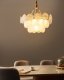 Lampa wisząca Beliani Żyrandol Bigote Szkło Mosiężny 2