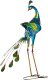 Beliani Figurka paw niebieska Peacock 1