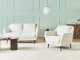 Beliani Sofa dla 2 osób EIBY Szenil biały 3