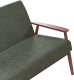 Beliani Sofa dla 3 osób ESRUM Ciemny brąz/ zielony 4