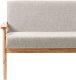 Beliani Sofa dla 2 osób ESRUM Jasny brąz/ szary 2