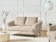 Beliani Sofa dla 2 osób KJAER Boucle Jasnobeżowy 2