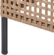 Beliani Sofa ogrodowa w kształcie U dla 6 osób Omegana Modułowy Technorattan Jasnobeżowy 11