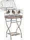 Beliani Zestaw 2 regałów z półkami SICILY Metal 43/37 cm 30/27 cm Czarny 2