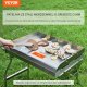 BBQ Płyta grillowa na kuchenkę 60x40 cm stalowa non stick na 2 palniki 4