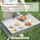 BBQ Płyta grillowa na kuchenkę 60x40 cm stalowa non stick na 2 palniki 5