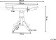 Beliani Stół do jadalni rozkładany AKRON Jesion brązowy 106/150 cm 106 cm Drewno (637753 Bel) 3