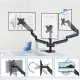 Triadyn Uchwyt biurkowy AdaptTriMount na trzy monitory 17-32" ergonomiczny regulowany obrotowy TRD-BLK-A3AL 5