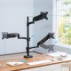 Triadyn Uchwyt biurkowy TriHighFlexMount na trzy monitory 13-32" ergonomiczny regulowany obrotowy TRD-BLK-Hi3AL 2