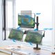 Triadyn Uchwyt biurkowy TriHighFlexMount na trzy monitory 13-32" ergonomiczny regulowany obrotowy TRD-BLK-Hi3AL 5
