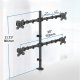Triadyn Uchwyt biurkowy na 4 monitory 14" - 32" QuadClamp (TRD-BLK-4C) 2