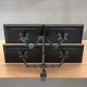 Triadyn Uchwyt biurkowy na 4 monitory 14" - 32" QuadClamp (TRD-BLK-4C) 5