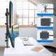 Triadyn Uchwyt biurkowy na 4 monitory 14" - 32" QuadClamp (TRD-BLK-4C) 8