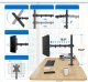 Triadyn Uchwyt biurkowy na monitor 14" - 32" SoloClamp (TRD-BLK-1C) 4