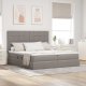 Mebel Elite Łóżko tapicerowane 180X200 szare dwuosobowe ze stelażem z pojemnikiem 2